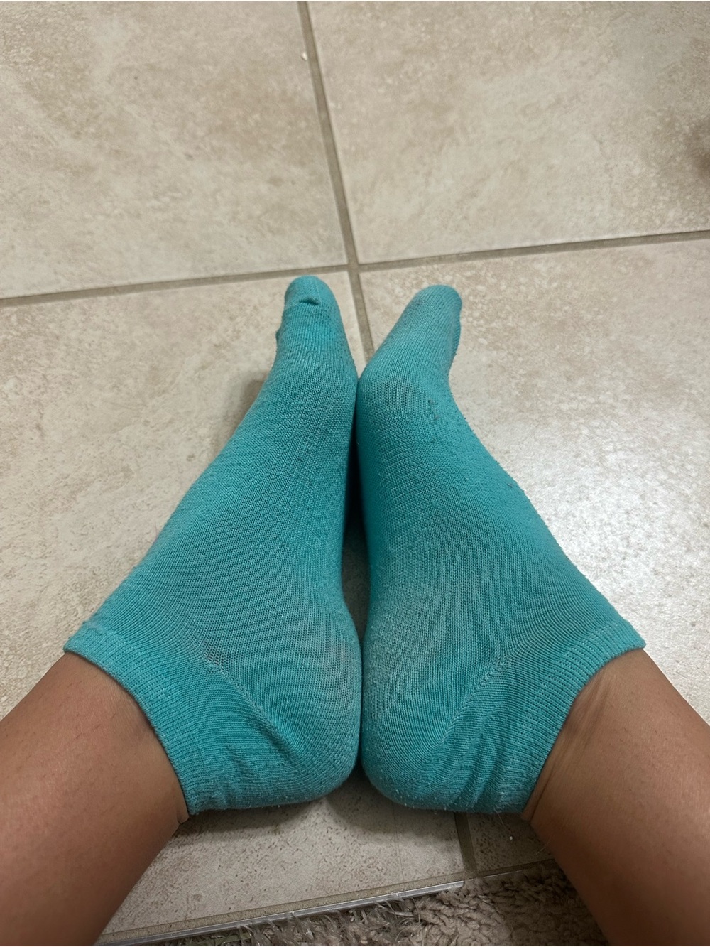 Blue socks
